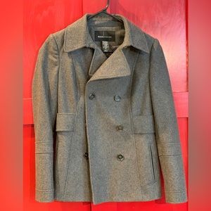 MODA International Victoria Secret Charcoal Gray Wool Pea Coat (Size 4)